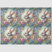 Osterpastel Butterfisch Bunny Decoupage Seidenpapier (Vorderseite)