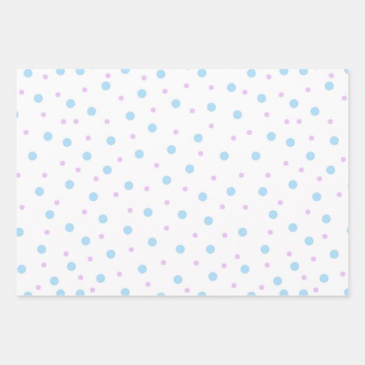 Osterpastel hellblaues minimalistisches Set von 3 Geschenkpapier Set (Vorderseite 3)