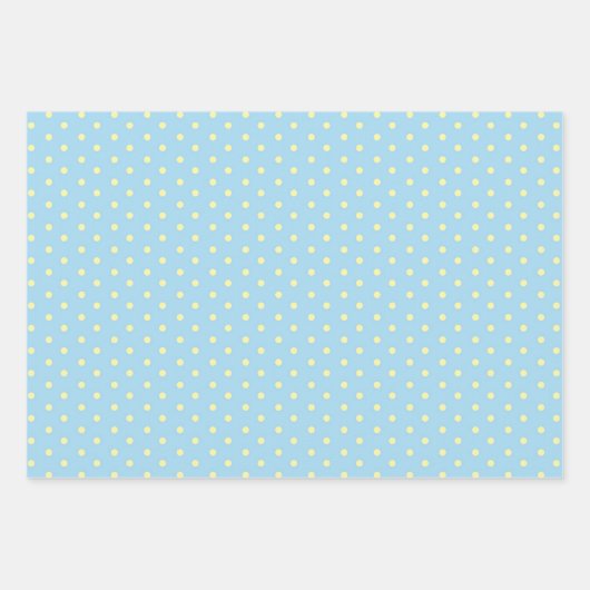 Osterpastel hellblaues minimalistisches Set von 3 Geschenkpapier Set (Vorderseite 2)