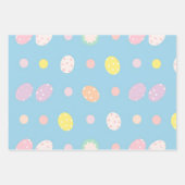 Osterpastel hellblaues minimalistisches Set von 3 Geschenkpapier Set (Vorderseite)