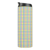 Osterpastel Karierter Frühling Muster Thermosbecher (Nach rechts gedreht)