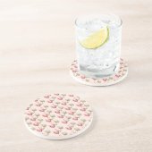 Osterpastel Pink Beige Eier Sandstein Untersetzer (Seite)