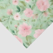 Osterpastel Pink & Green Florals Seidenpapier (Ausschnitt)