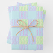 Osterpastellfarben Schlichtes Muster Geschenkpapier Set (Beispiel)