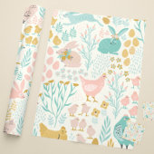 Osterpastellfarben Symbole nahtlos Muster Geschenkpapier