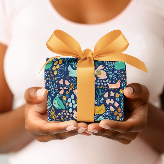 Osterpastellfarben Symbole nahtlos Muster Geschenkpapier