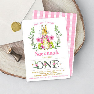 OsterPeter Rabbit Bunny Girl Einladung zum Geburts