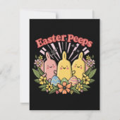 Osterpfähle Feiertagskarte (Vorderseite)