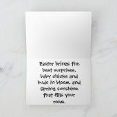 Osterpfähle Feiertagskarte (Innenseite)