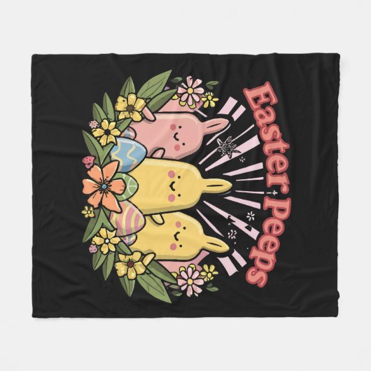 Osterpfähle Fleecedecke (Vorderseite (Horizontal))