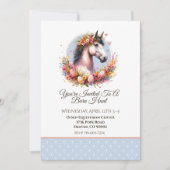 Osterpferd Einladung (Vorderseite)