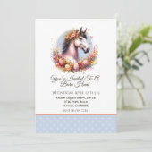 Osterpferd Einladung (Stehend Vorderseite)