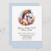 Osterpferd Einladung (Vorne/Hinten)