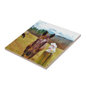 Osterpferd Fliese (Seite)