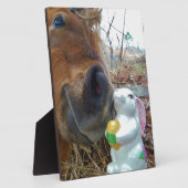 Osterpferd Fotoplatte (Seite)