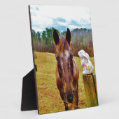 Osterpferd Fotoplatte (Seite)