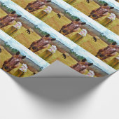 Osterpferd Geschenkpapier (Ecke)