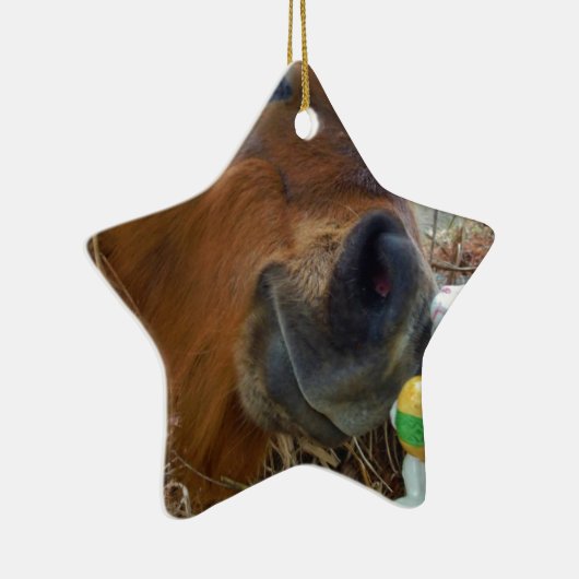 Osterpferd Keramik Ornament (Rechts)