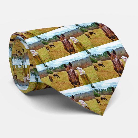 Osterpferd Krawatte (Gerollt)