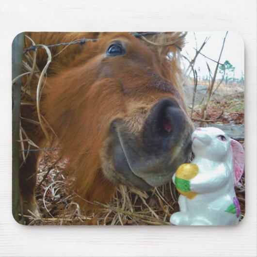Osterpferd Mousepad (Vorne)