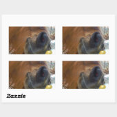 Osterpferd Rechteckiger Aufkleber (Blatt)