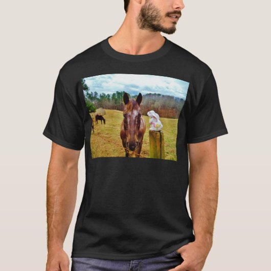 Osterpferd T-Shirt (Vorderseite)