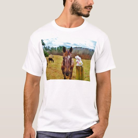 Osterpferd T-Shirt (Vorderseite)