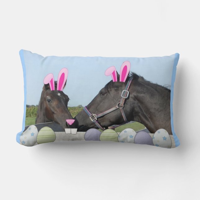 Osterpferd und Pony Lendenkissen (Vorderseite)