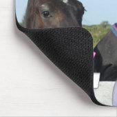 Osterpferd und Pony Mousepad (Ecke)