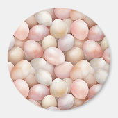 Osterpfirsich-Rosa-Eier Magnet (Vorne)