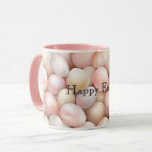 Osterpfirsich-Rosa-Eier Tasse (Vorderseite Links)