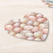 Osterpfirsich-Rosa-Eier Untersetzer (angewinkelt)