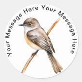 OsterPhoebe Runder Aufkleber (Vorderseite)