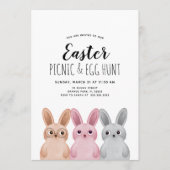 Osterpikant und Eierjagd Party mit Kinderbrunnen Einladung (Vorderseite)