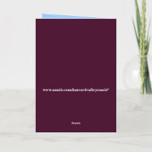 Osterpinguin Feiertagskarte (Rückseite)