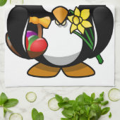 Osterpinguin Handtuch (Gefaltet)