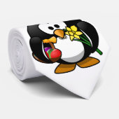 Osterpinguin Krawatte (Gerollt)