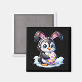 Osterpinguin Lover Eggs Bunny Rabbit Bunnies Magnet (Vorderseite/Rückseite)
