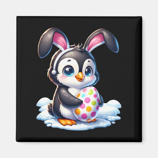 Osterpinguin Lover Eggs Bunny Rabbit Bunnies Magnet (Vorne)