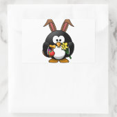 Osterpinguin Rechteckiger Aufkleber (Tasche)