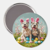 Osterpit Bull Hunde Magnet (Vorderseite/Rückseite)