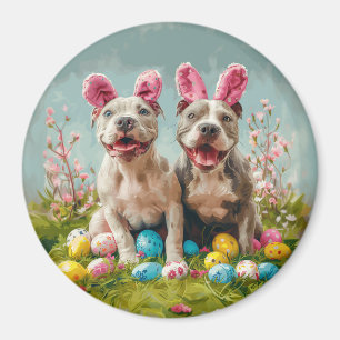 Osterpit Bull Hunde Magnet