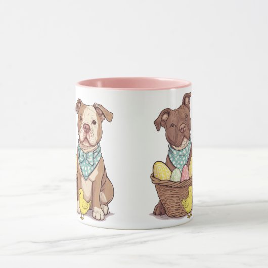 Osterpit Bull Hunde Tasse (Zentrum)