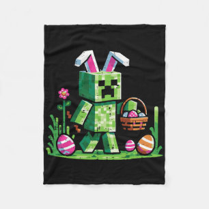 Osterpixel-Gaming-Hasen-Eierjagd-Jungen-Kinder Yo Fleecedecke