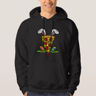 Osterpizza Slice Bunny Ears Snack Food Lover Fossi Hoodie
