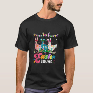 Osterplatz Drei blühende Hühner Bow Krawatte E T-Shirt