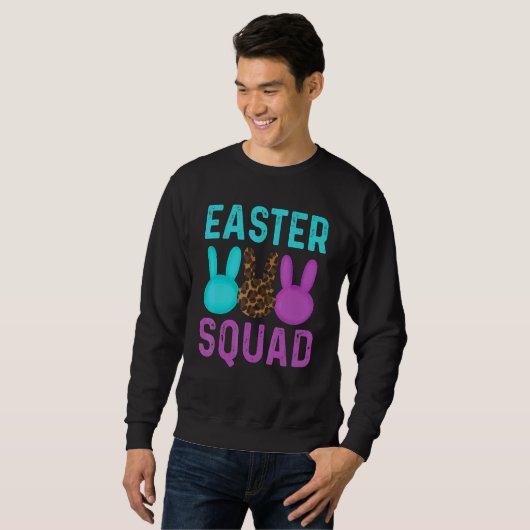 Osterplatz für Frauen und Mädchen Osterhase Sweatshirt (Vorne ganz)