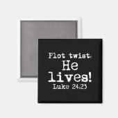 Osterplot Drehung Er lebt Luke 24 religiöse Frauen Magnet (Vorderseite/Rückseite)