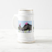 Osterpony und Pferd Bierglas (Vorderseite Links)