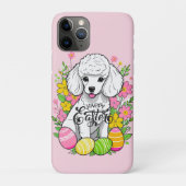Osterpoodle mit Blume Case-Mate iPhone Hülle (Rückseite)